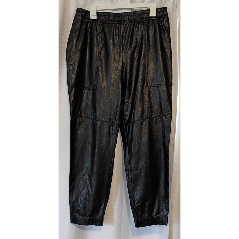 Lysse‎ Faux Leather Leggings Black XL High Rise Vegan Leather Stretch Pants